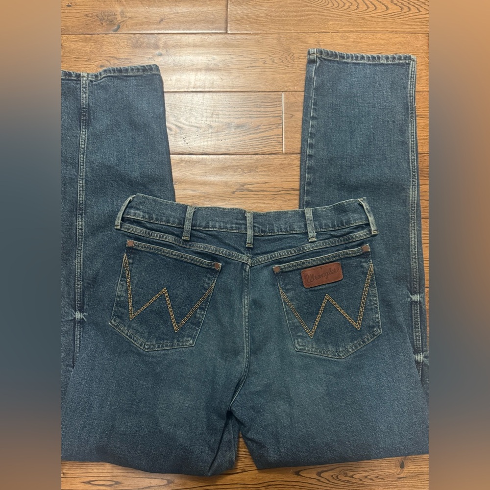 Wrangler Retro Slim Straight Mens Jeans 112347023 Size 35x36 - Picture 2 of 5